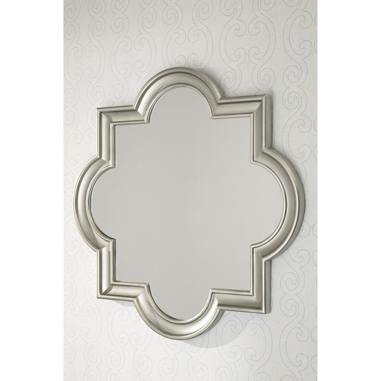Ashley Furniture Signature Design Accent Mirrors Desma Gold Finish Accent Mirror