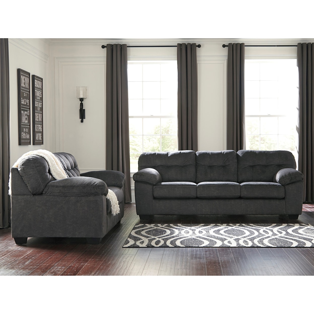 Signature Design by Ashley Accrington Sofa and Loveseat