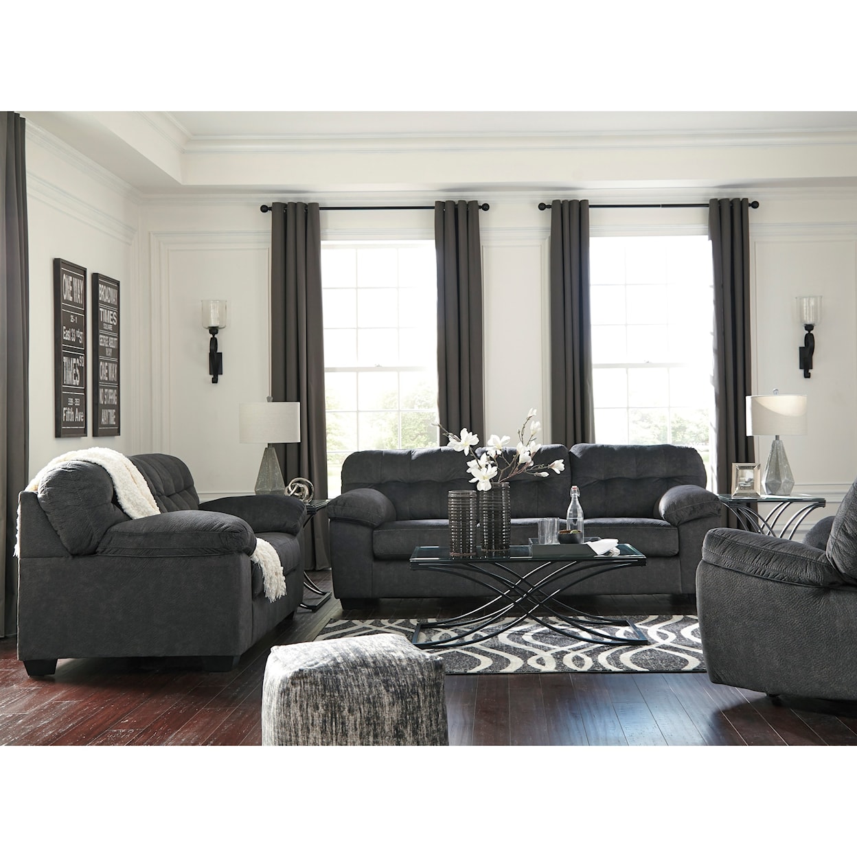 Signature Design Accrington Stationary Living Room Group