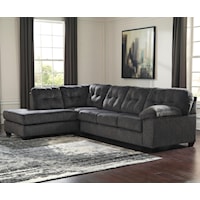 Contemporary Sectional with Left Chaise and Pillow Arm