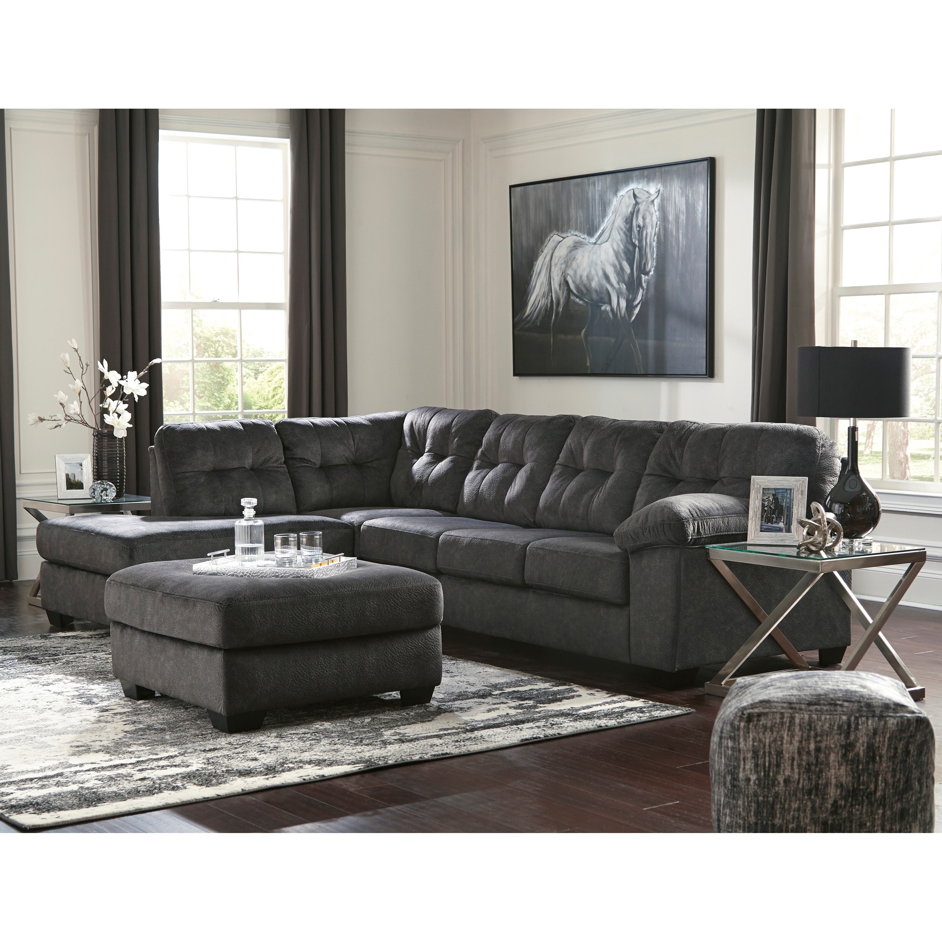 Signature Design by Ashley Accrington Contemporary Sectional with Left