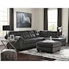 Ashley Furniture Signature Design Accrington Sectional with Right Chaise & Queen Sleeper