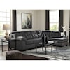 Signature Design by Ashley Furniture Accrington Sectional with Right Chaise & Queen Sleeper