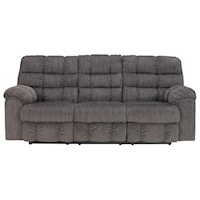 Reclining Sofa with Drop Down Table and Cup Holders