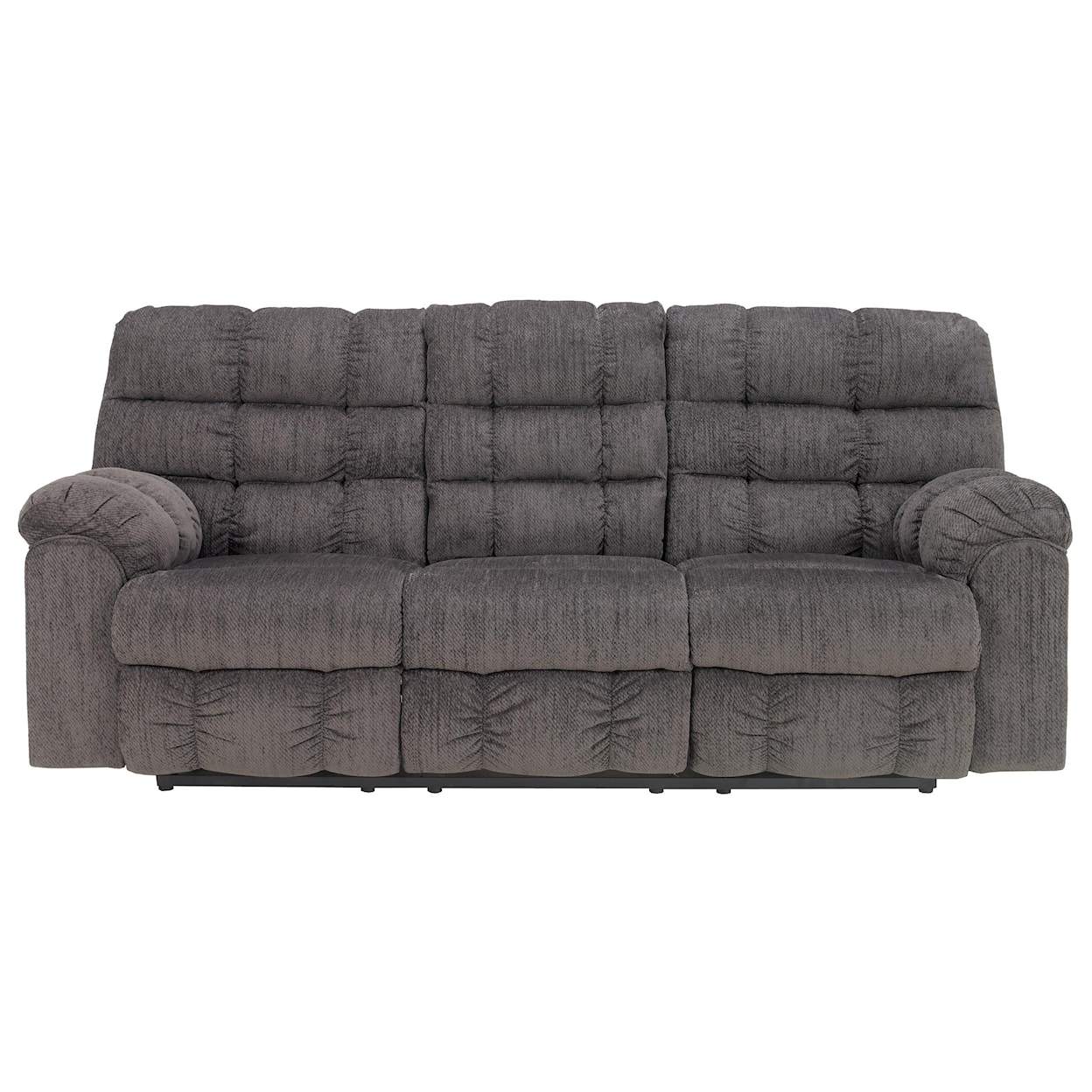 Signature Design by Ashley Acieona - Slate Reclining Sofa with Drop Down Table