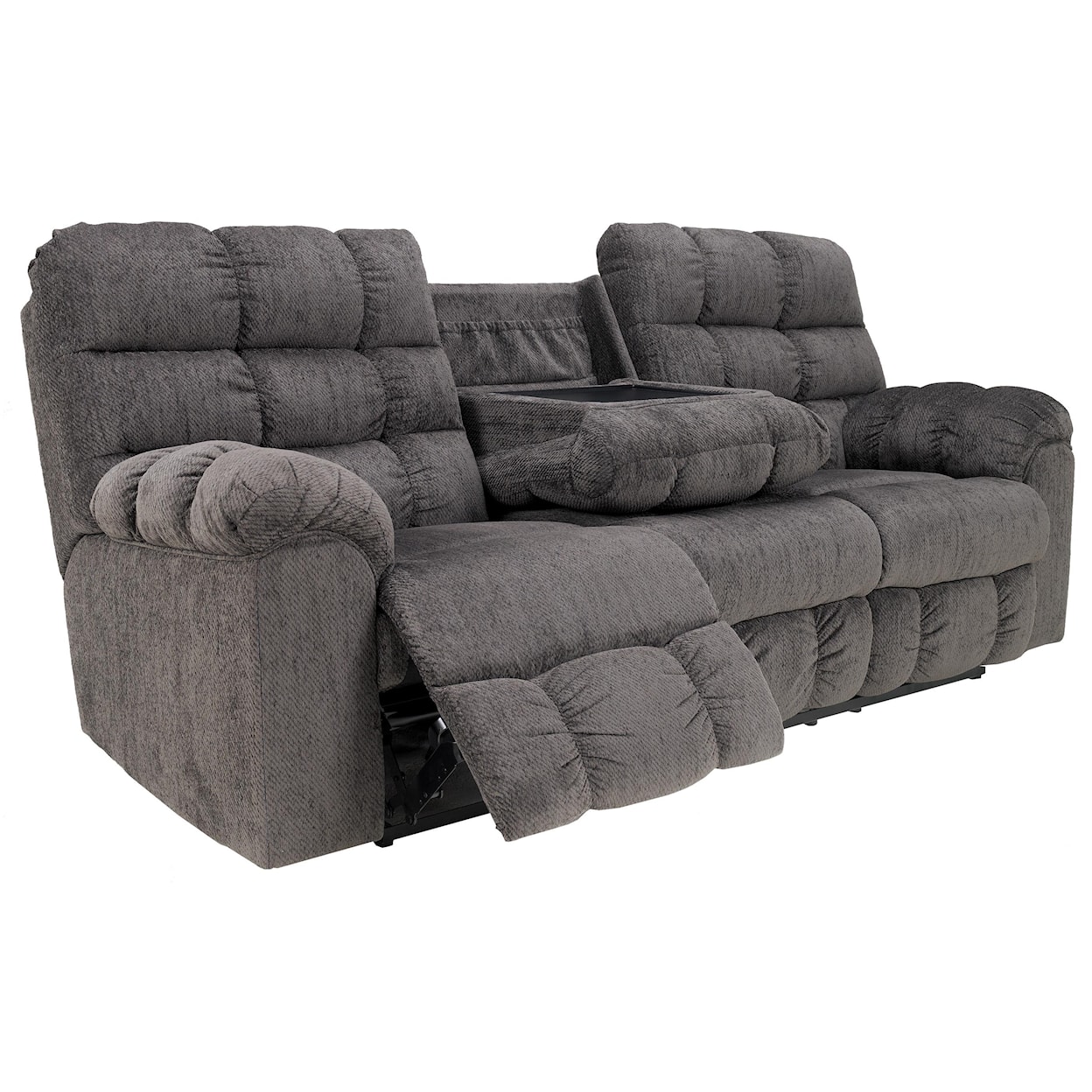Signature Design by Ashley Furniture Acieona Reclining Sofa with Drop Down Table