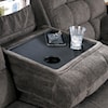 Signature Design by Ashley Acieona - Slate Reclining Sofa with Drop Down Table