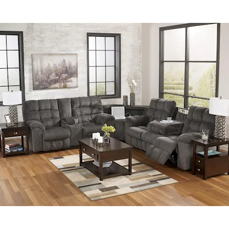 Reclining Sectional with Left Side Loveseat