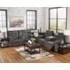 Michael Alan Select Acieona Reclining Sectional with Left Side Loveseat