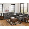 Signature Design Acieona Reclining Sectional with Left Side Loveseat