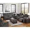 StyleLine Acieona - Slate Reclining Sectional with Left Side Loveseat