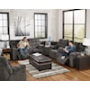 Michael Alan Select Acieona Reclining Sectional with Left Side Loveseat