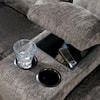 Benchcraft Acieona - Slate Reclining Sectional with Left Side Loveseat