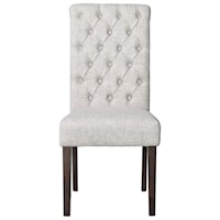 Dining Upholstered Side Chair with Tufted Back