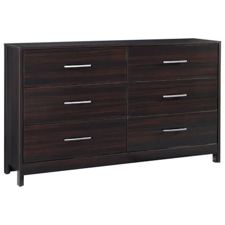 Contemporary Dresser with 6 Drawers