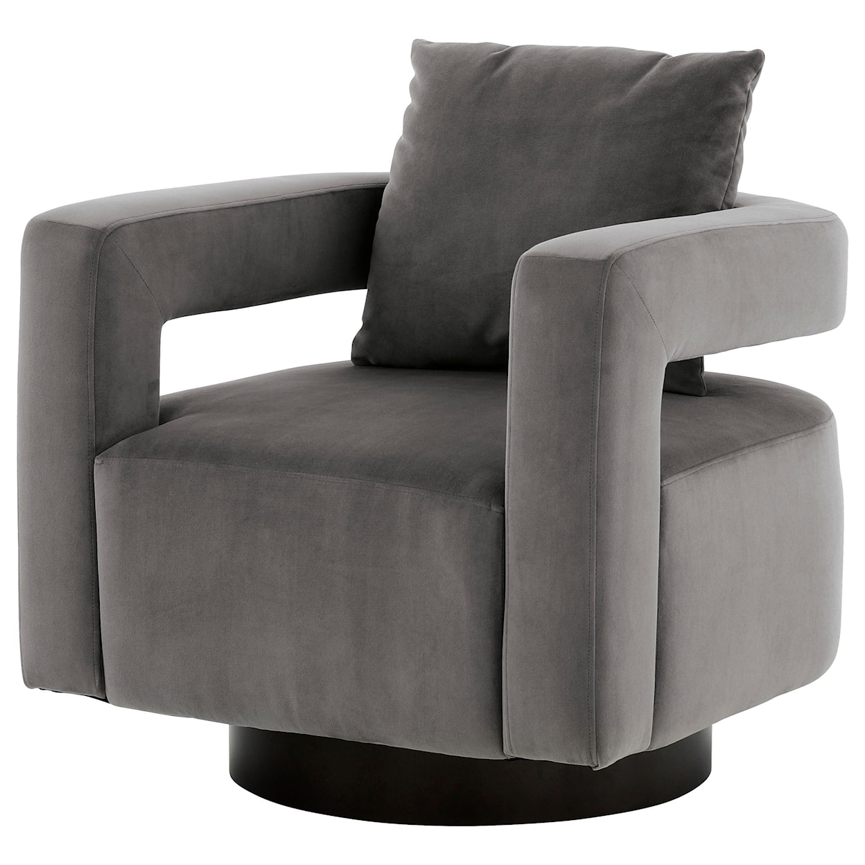 StyleLine Alcoma A3000256 Contemporary Barrel Swivel Accent Chair in ...