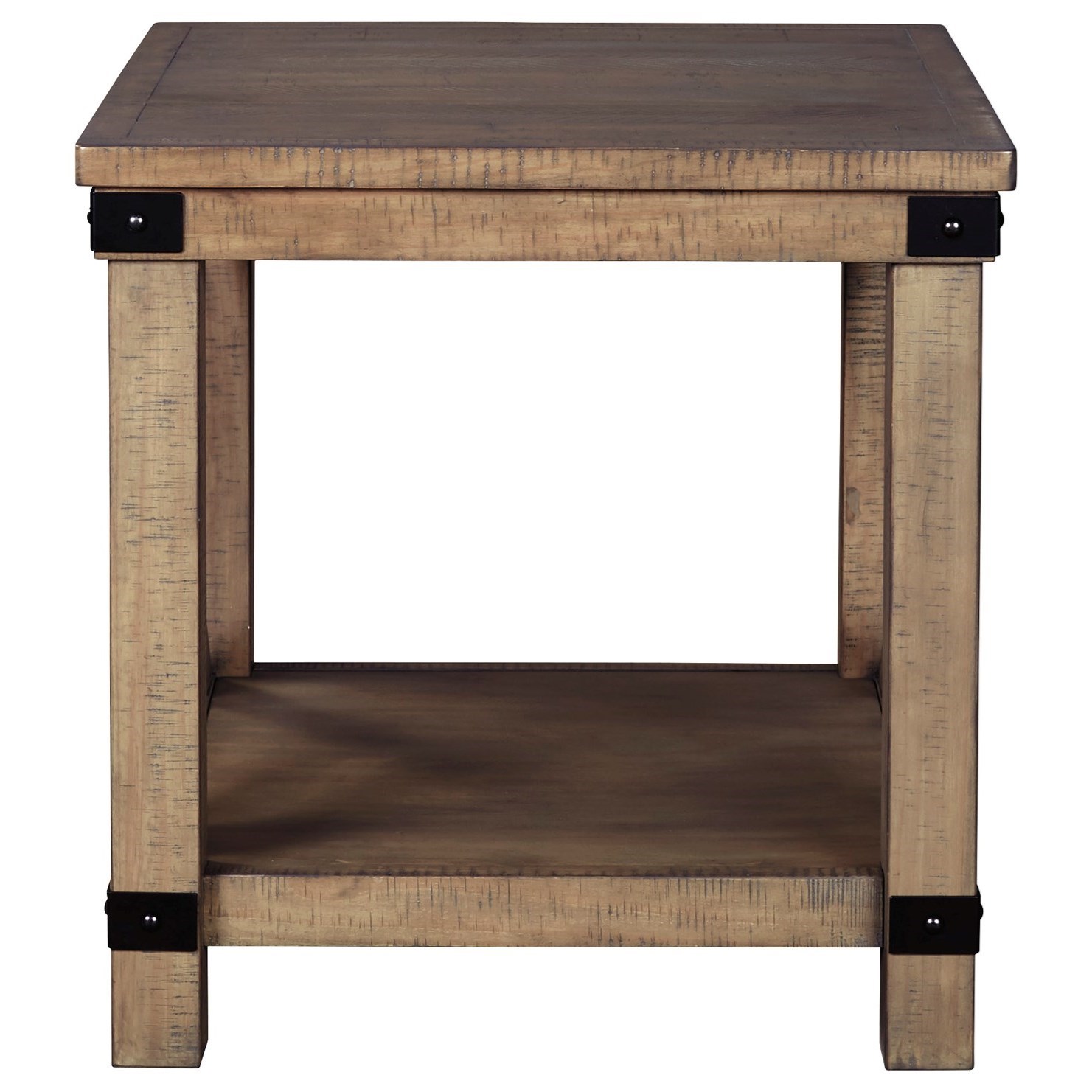 Ashley Signature Design Aldwin 1351972 Farmhouse Rectangular End Table