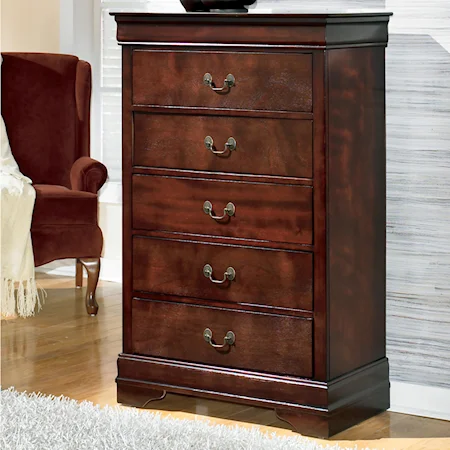 Traditional Chest with 5 Drawers