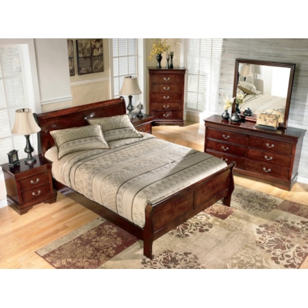 Queen Sleigh Bed