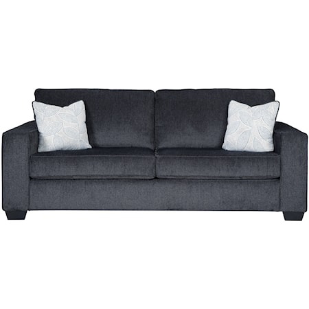 Contemporary Sofa with Track Arms