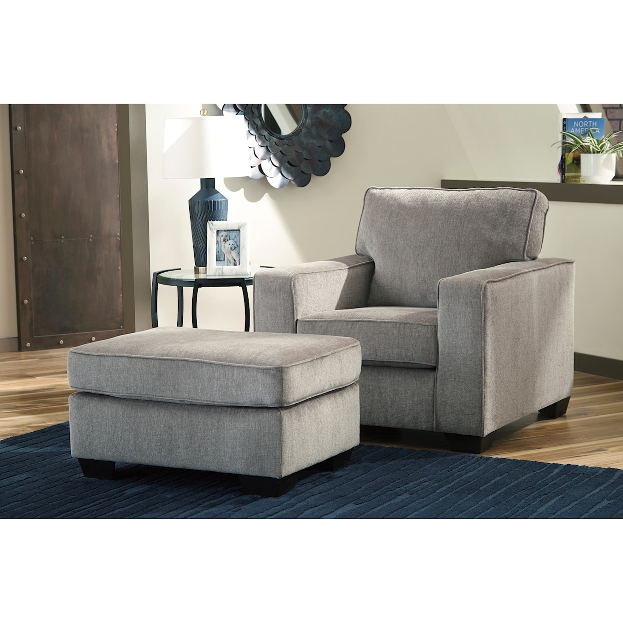 Ashley Furniture Signature Design Altari Chair and Ottoman