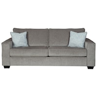 Contemporary Sofa with Track Arms