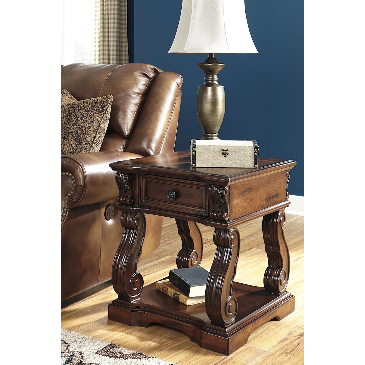 Ashley Furniture Signature Design Alymere Square End Table