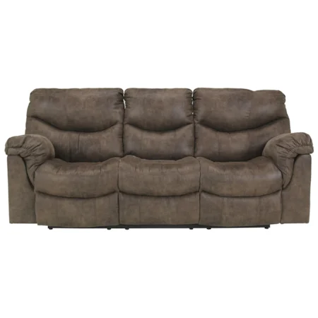 Reclining Power Sofa with Casual Style