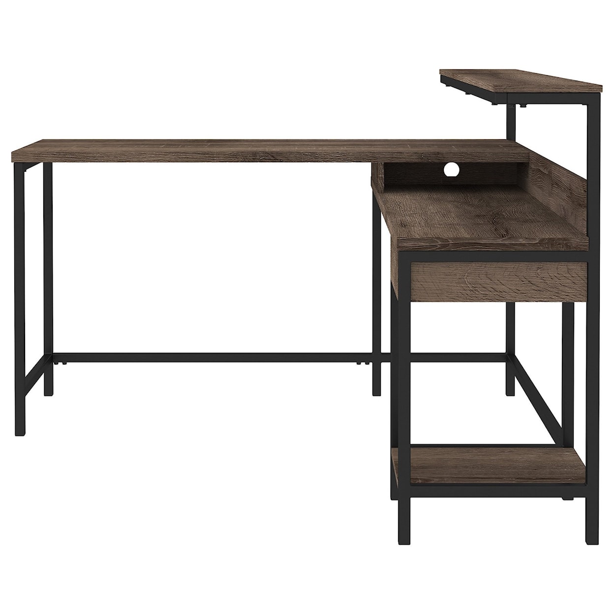 Signature Design by Ashley Arlenbry L-Desk with Storage