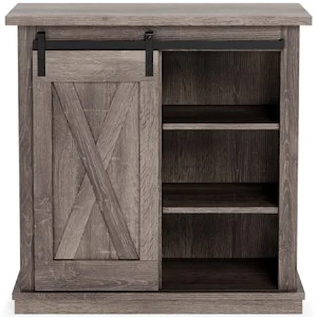 Accent Cabinet with Sliding Barn Door