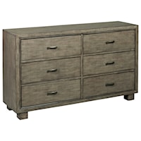 Contemporary 6-Drawer Dresser