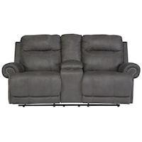 Double Reclining Loveseat w/ Console
