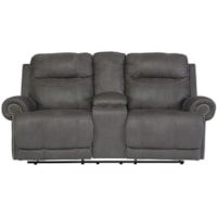 Double Reclining Loveseat w/ Console