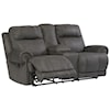 Signature Design by Ashley Austere Double Reclining Loveseat w/ Console