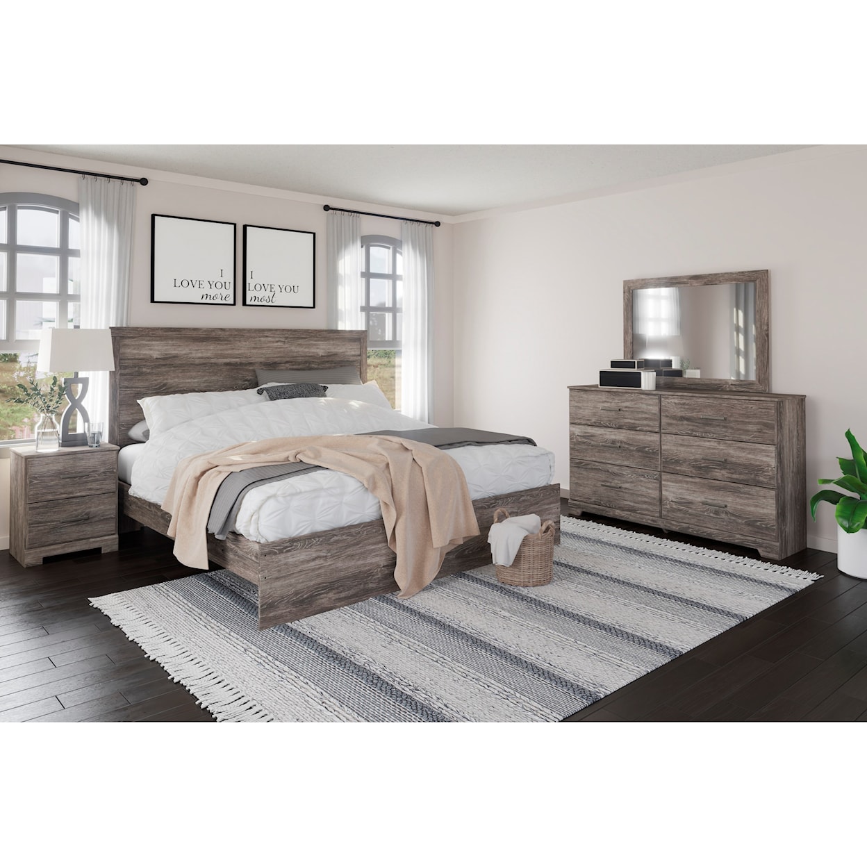 Ashley Furniture Signature Design Ralinksi King Panel Bed