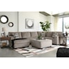 Signature Breck Platinum Oversized Accent Ottoman