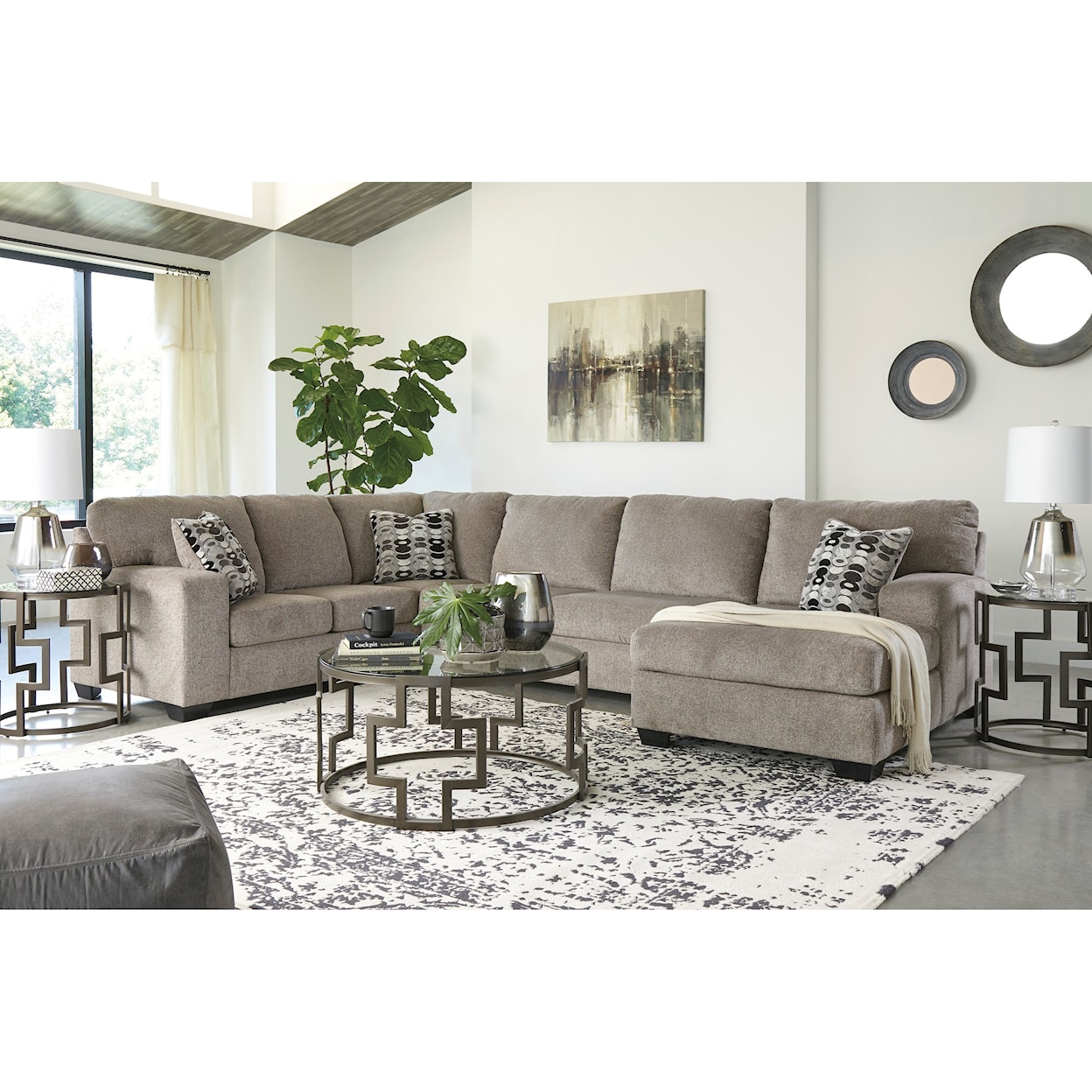 Signature Design by Ashley Ballinasloe 3 Piece Sectional with Chaise