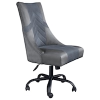 Two-Tone Faux Leather High Back Swivel Gaming Chair