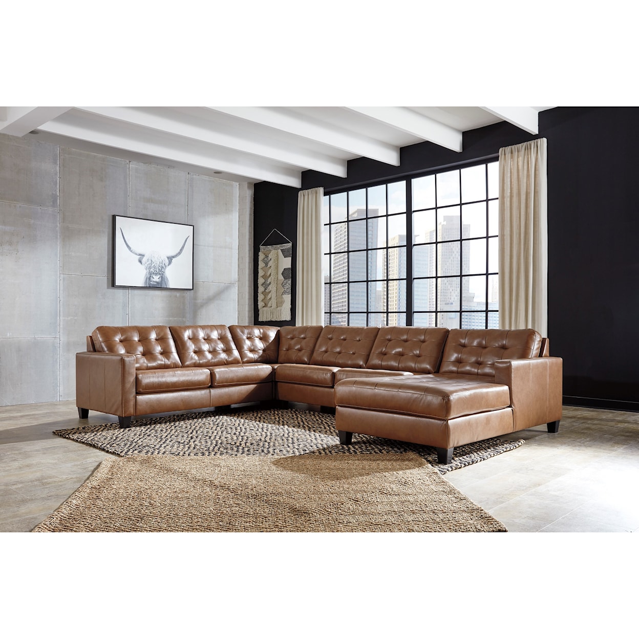 Signature Design by Ashley Baskove 4-Piece Sectional