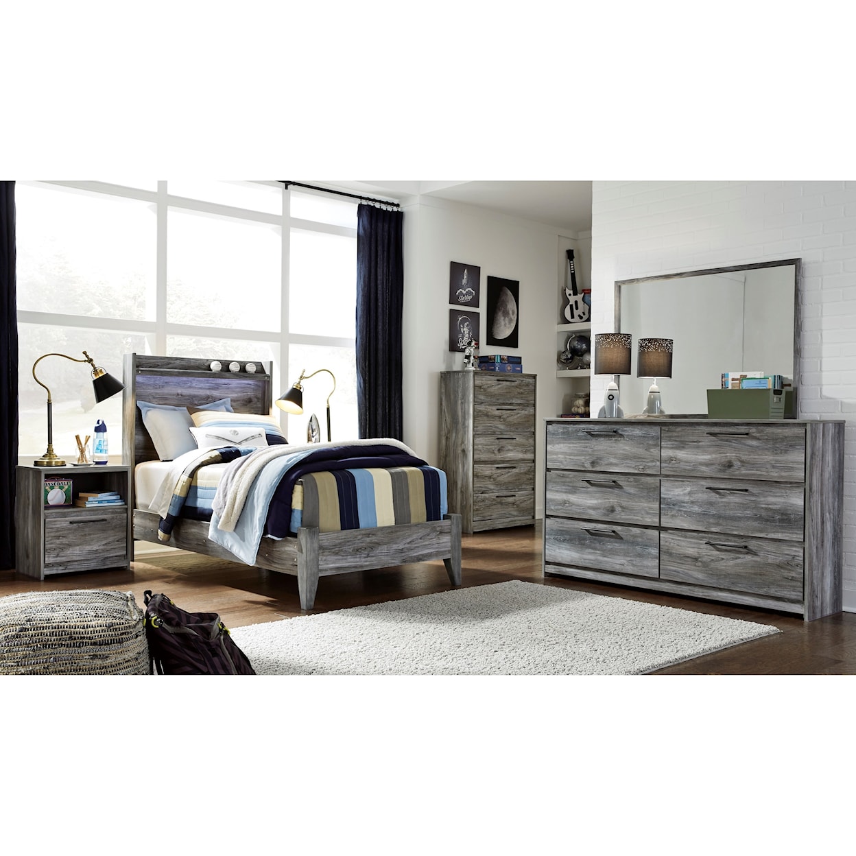 Signature Design by Ashley Furniture Baystorm Twin Panel Bed
