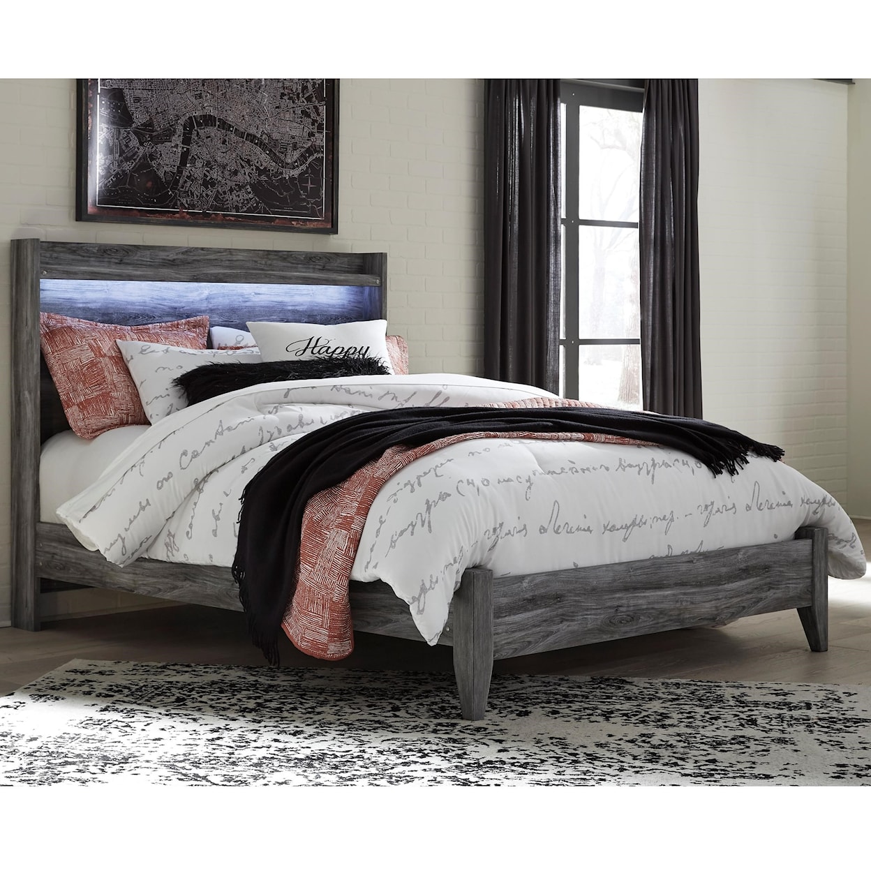 Signature Baylor Queen Panel Bed