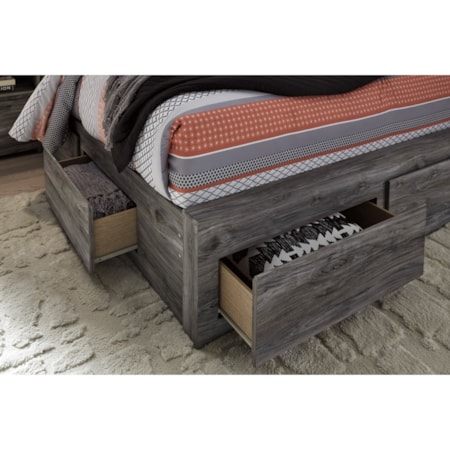 Queen Storage Bed with 6 Drawers