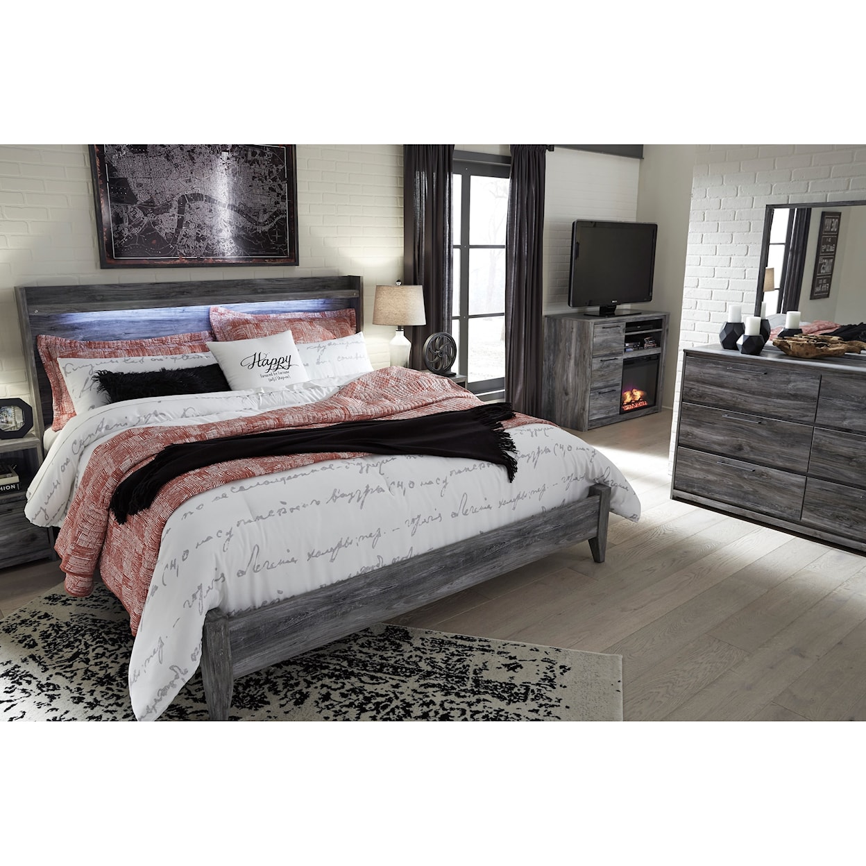 StyleLine Baystorm King Panel Bed