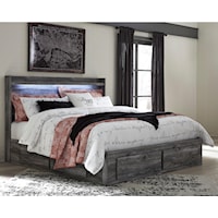 King Storage Bed