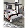 Signature Design by Ashley Baystorm King Panel Bed with Storage Footboard