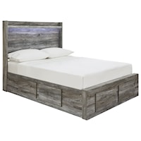 Full Storage Bed with 6 Drawers & Dimming LED Light