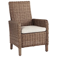 Wicker Arm Chair with Cushion