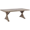 Signature Beachcroft Rectangular Dining Table w/ Umbrella Option