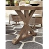 Signature Beachcroft Rectangular Dining Table w/ Umbrella Option