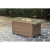 Ashley Furniture Signature Design Beachcroft Rectangular Fire Pit Table